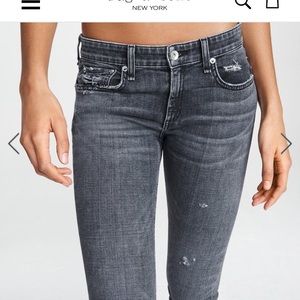 Rag & Bone Dre black grey boyfriend jeans in 24